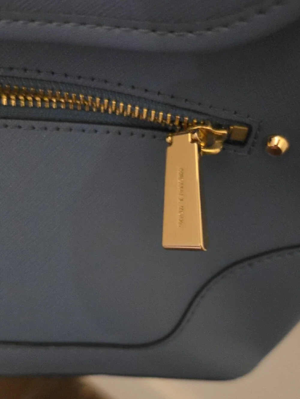 Michael Kors Dusty Blue Saffiano Leather Mini Backpack